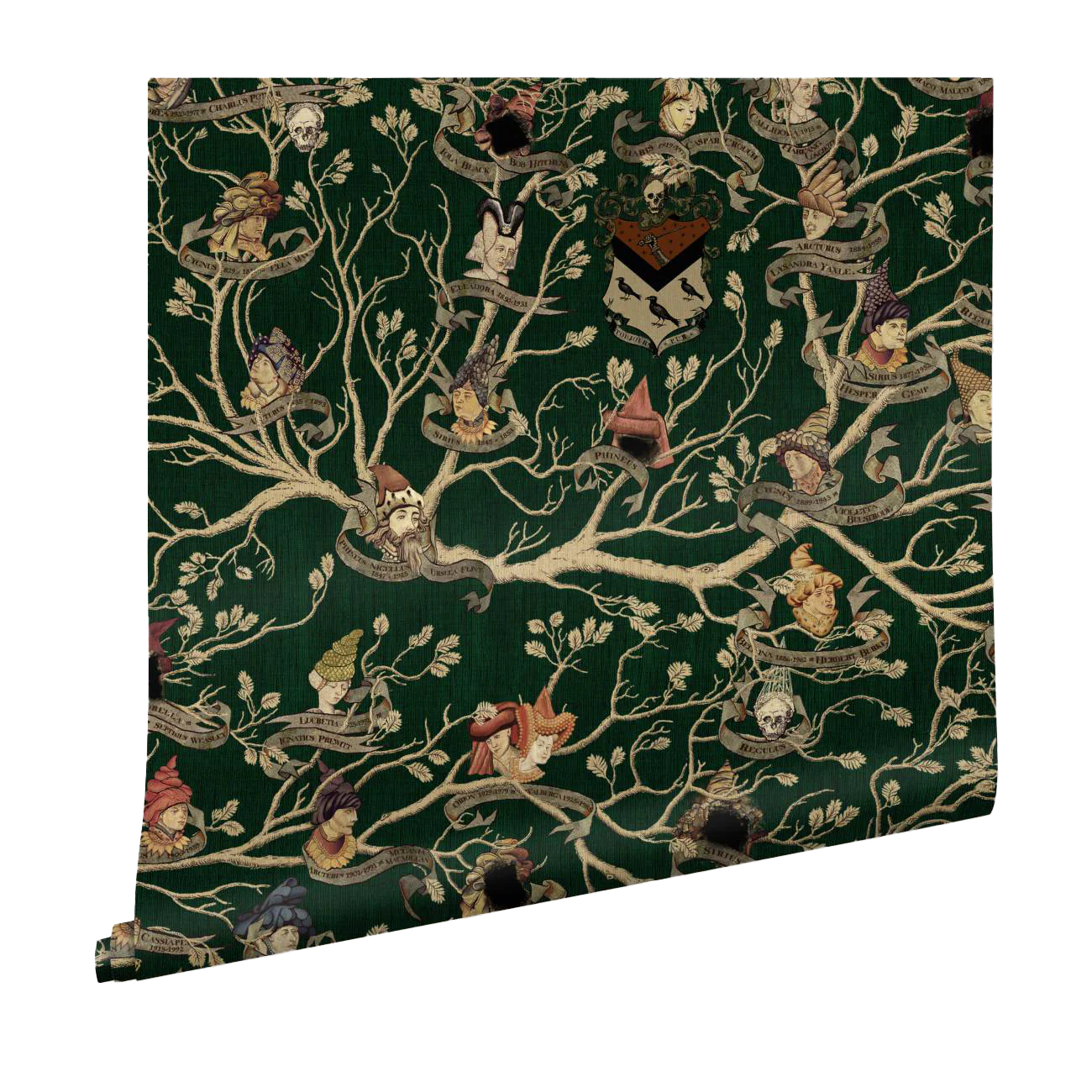 Black Family Tapestry MinaLima Wallpaper
