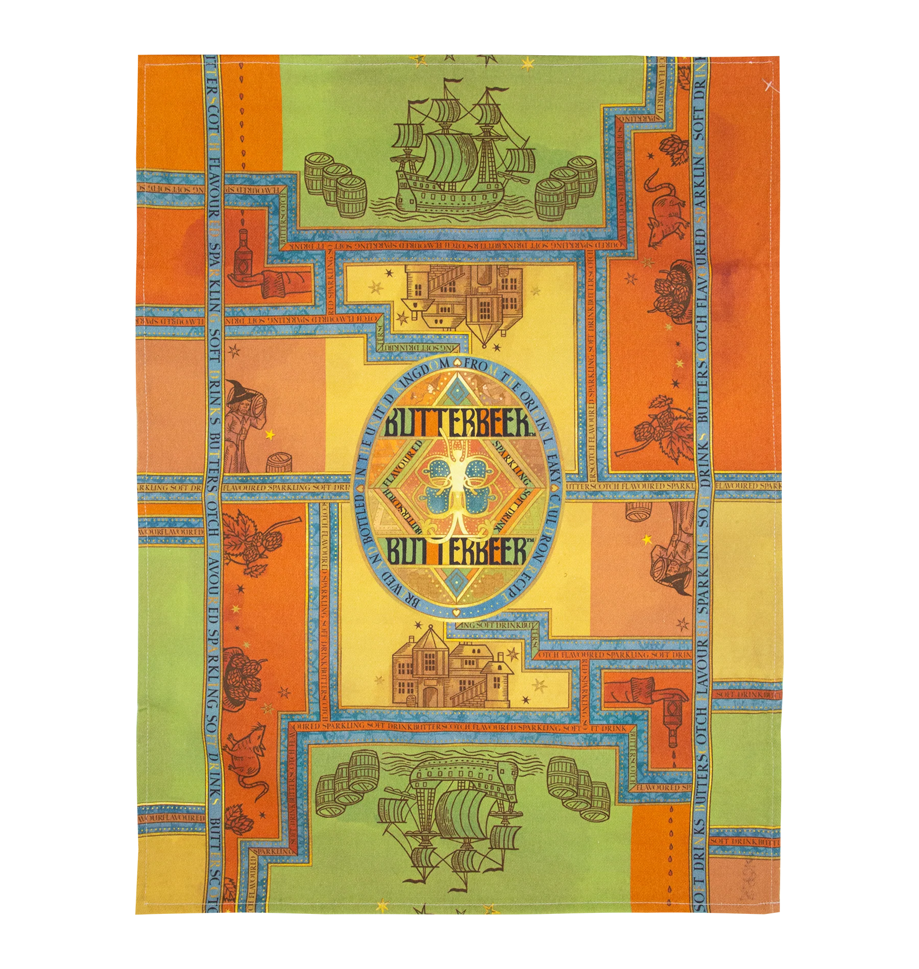 Butterbeer Tea Towel