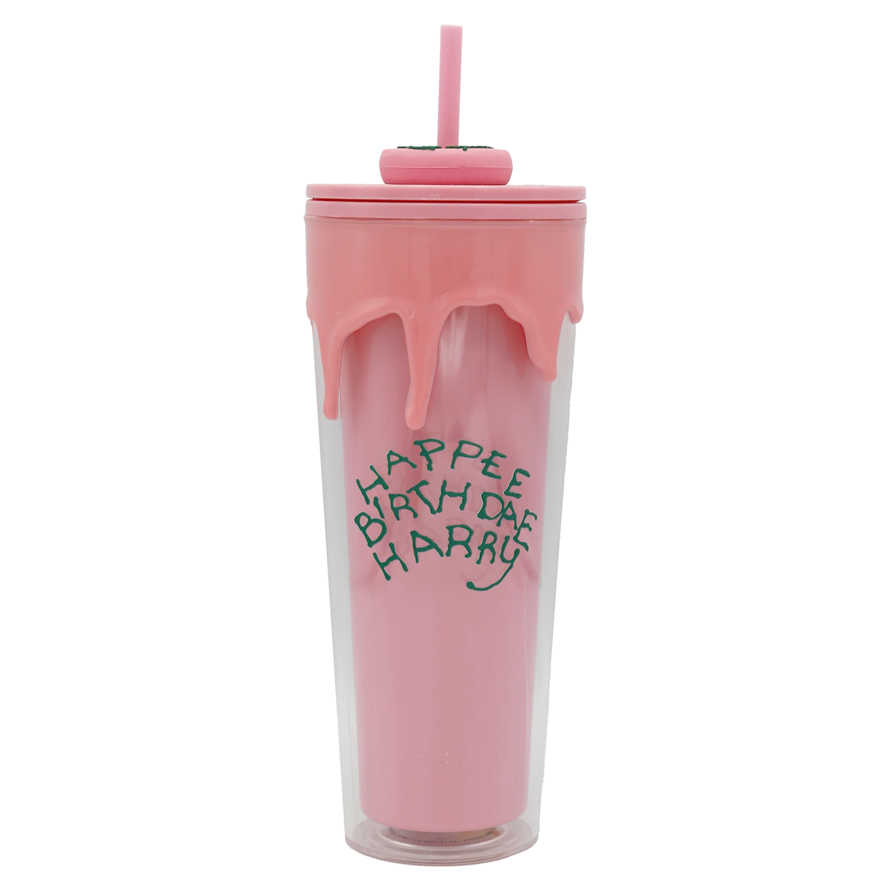 Happee Birthdae Cup & Straw