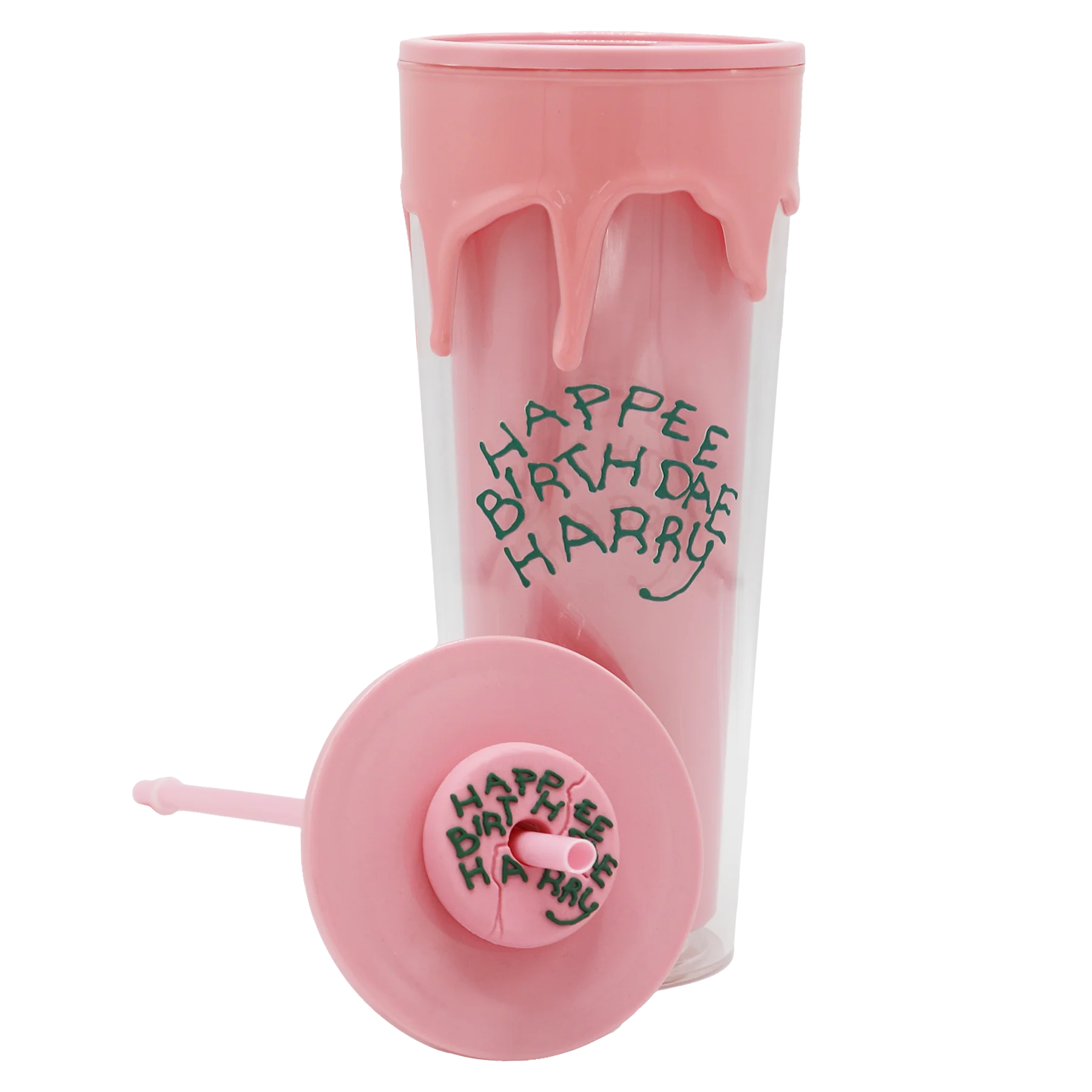 Happee Birthdae Cup & Straw - Image 2