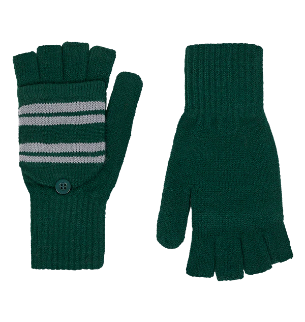 Slytherin Knitted Mitten Capped Gloves - Image 2