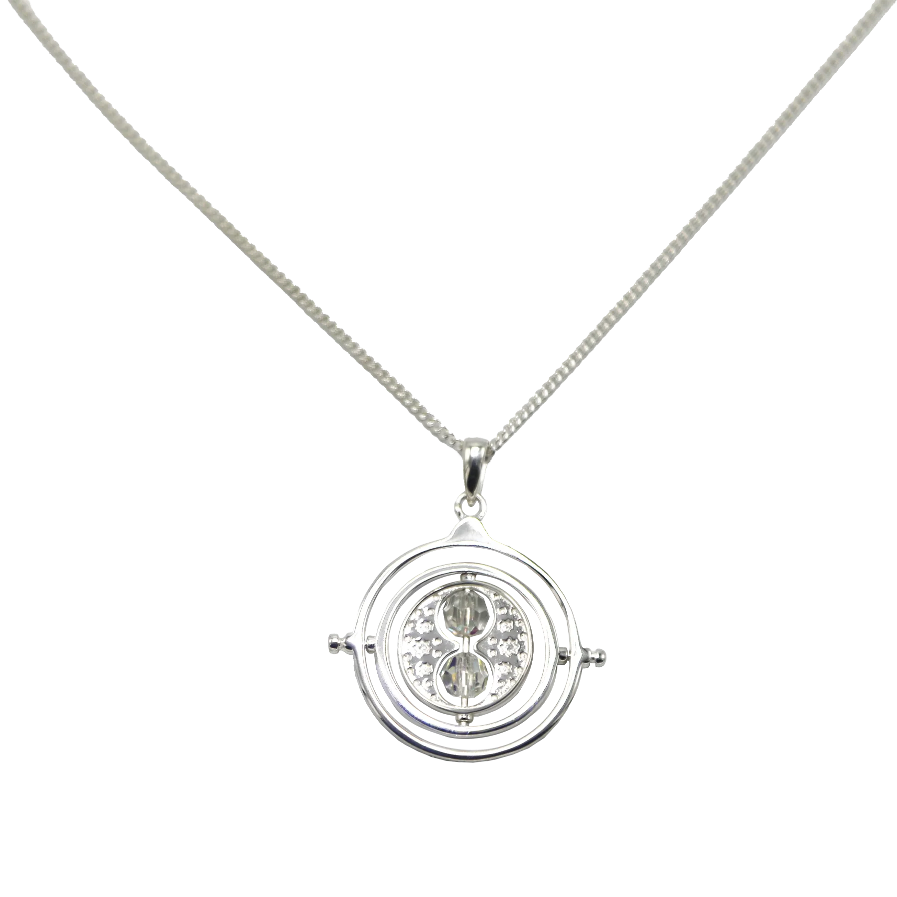 Sterling Silver Time Turner Necklace